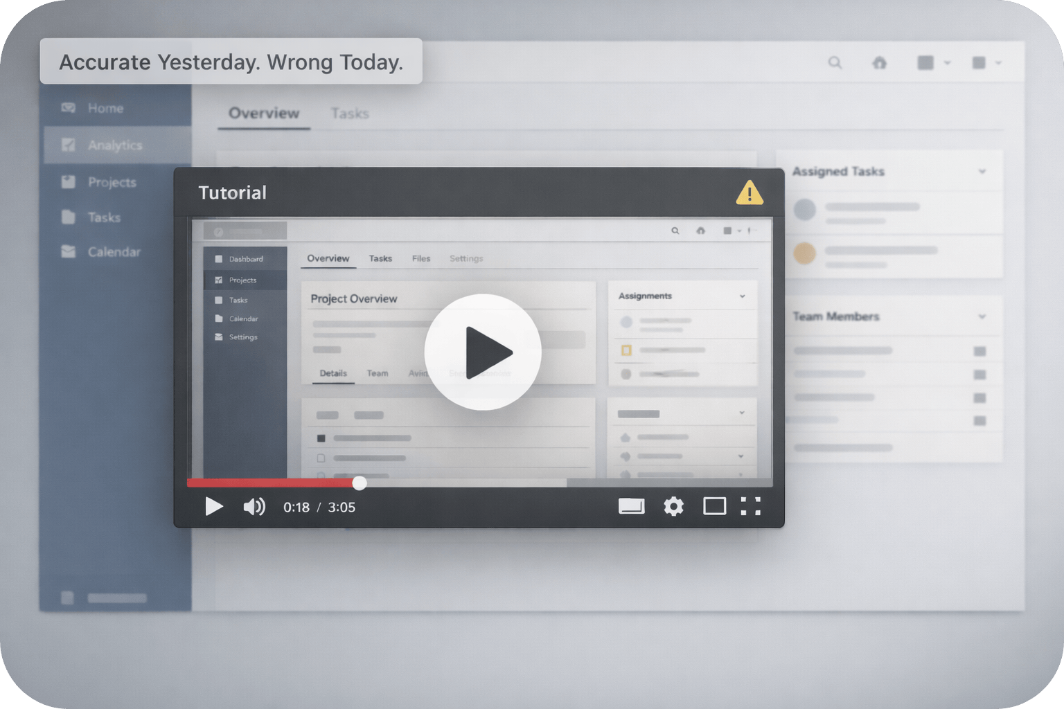 Documentation drift in support: maintainable video as knowledge infrastructure